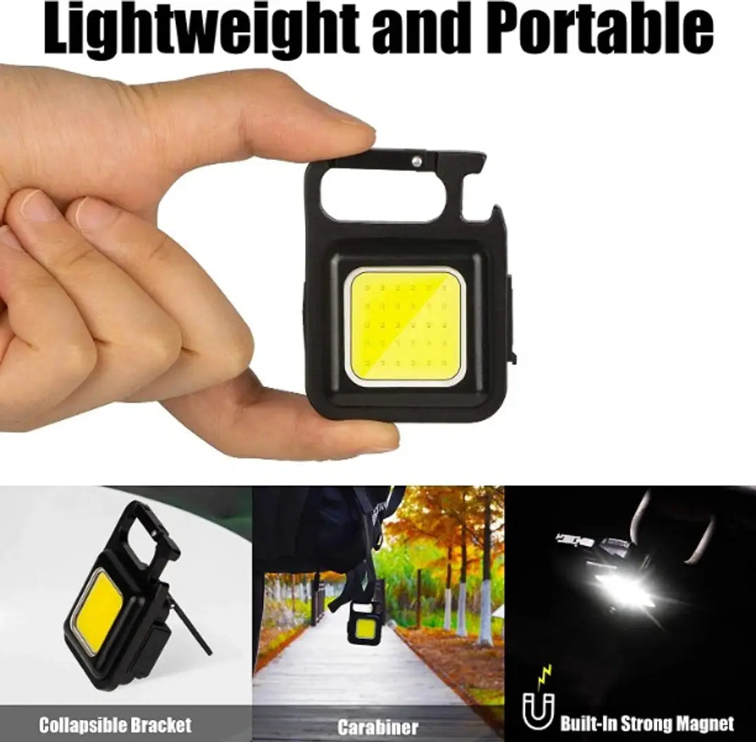 ROYAL COB Small Flashlight,800 Lumens Rechargeable Keychain Mini Flashlight with 4 Light Modes,