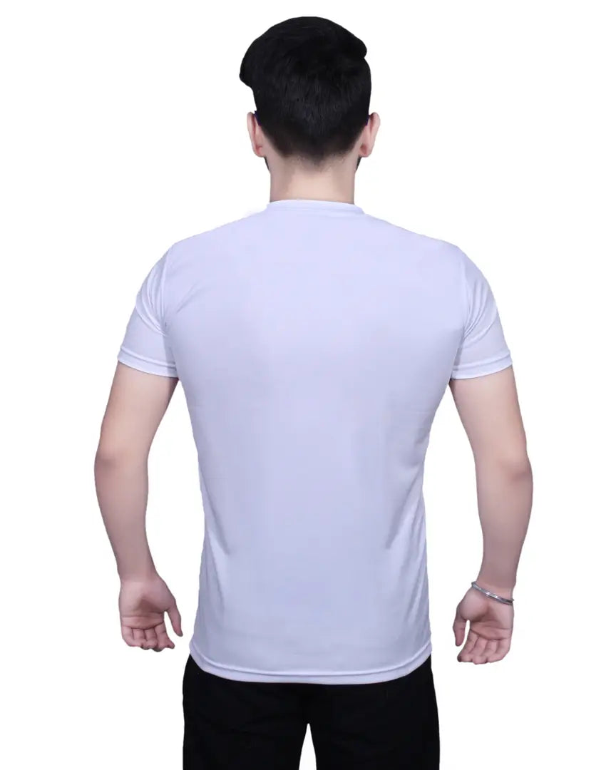 Graphic Printed Round Neck White T-Shirts