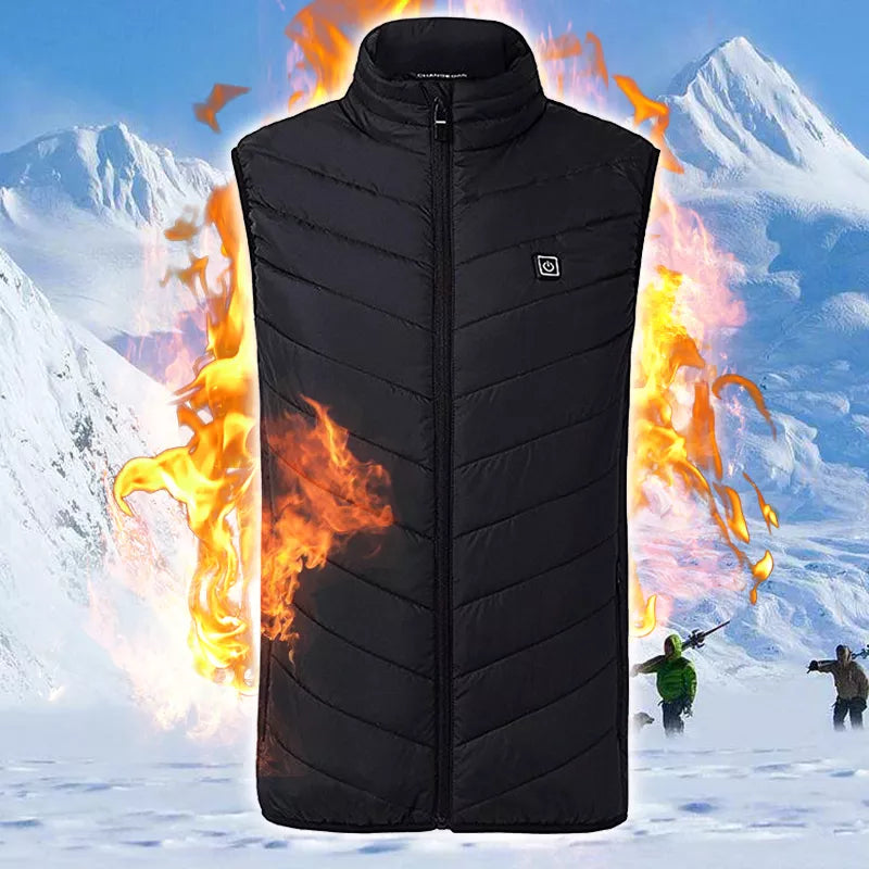 New Waterproof Camping & Hiking Heating Vest With USB Charging