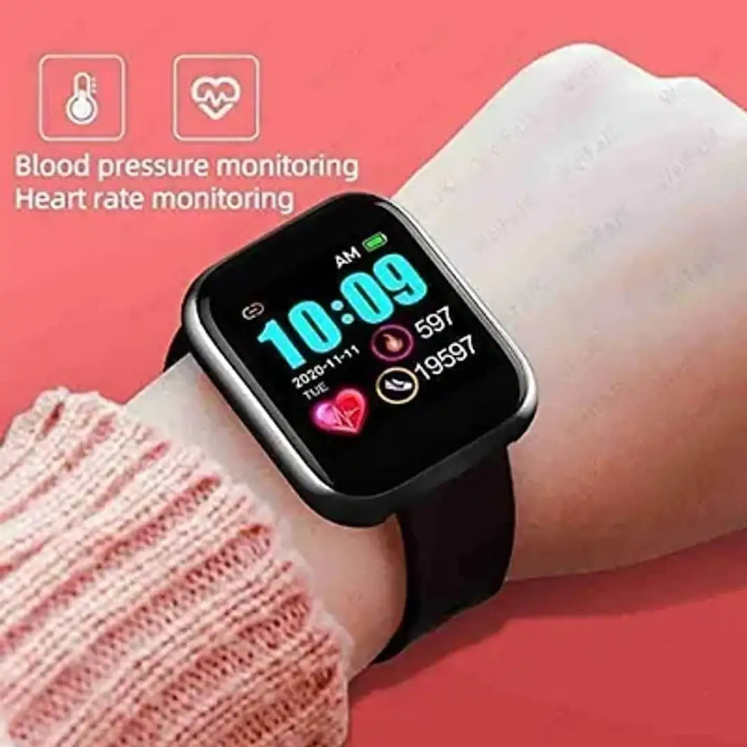 D20 Smart Watch Men Heart Rate and Blood Pressure Monitor Waterproof Sports Fitness Bracelet Bluetooth