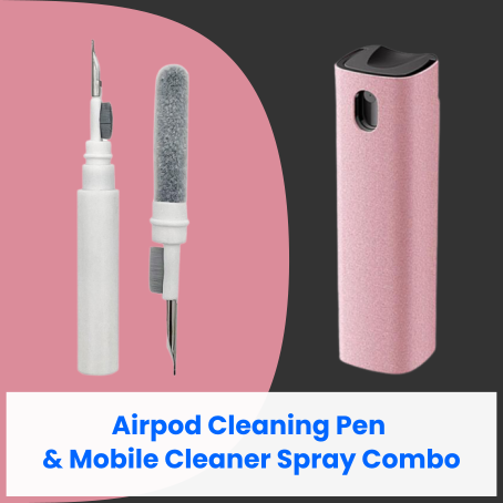 Airpod Cleaning Pen & Mobile Screen Cleaner Spray Combo