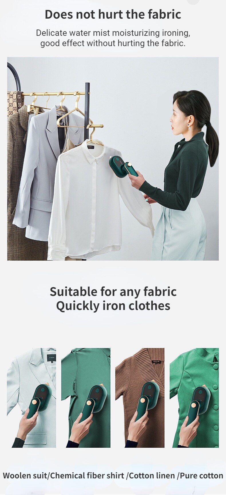 Mini Garment Steamer Iron