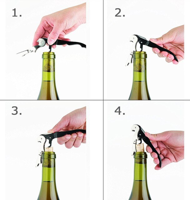 Wine Accessories Set Bottle Shaped (5Pcs)