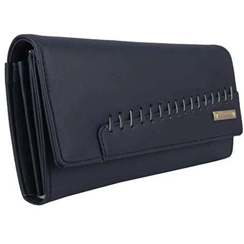 Women's and Girls Hand Clutch Cum Mobile wallet 4 Multiples Cards Slots (ARFC-1807BLUE)