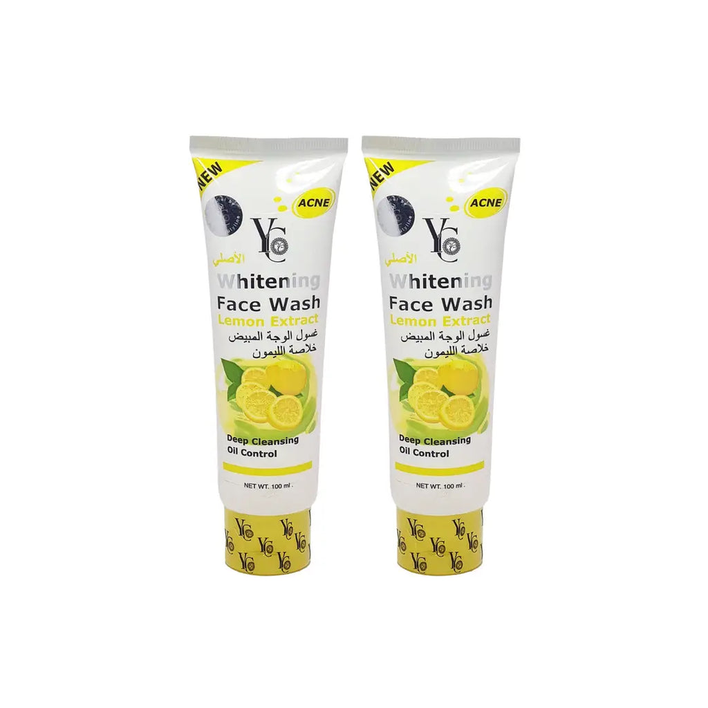 YC Whitening Lemon Extract Face Wash - 100ml (Pack Of 2)