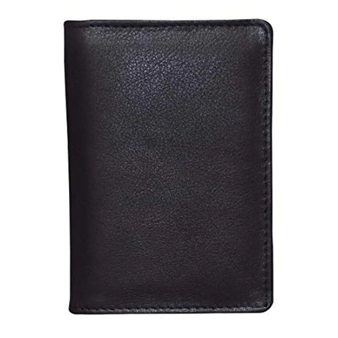 Style98 Men's, Women's, Boys, Girls Shoes Leather ATM Credit Card Holder Wallet (Black)