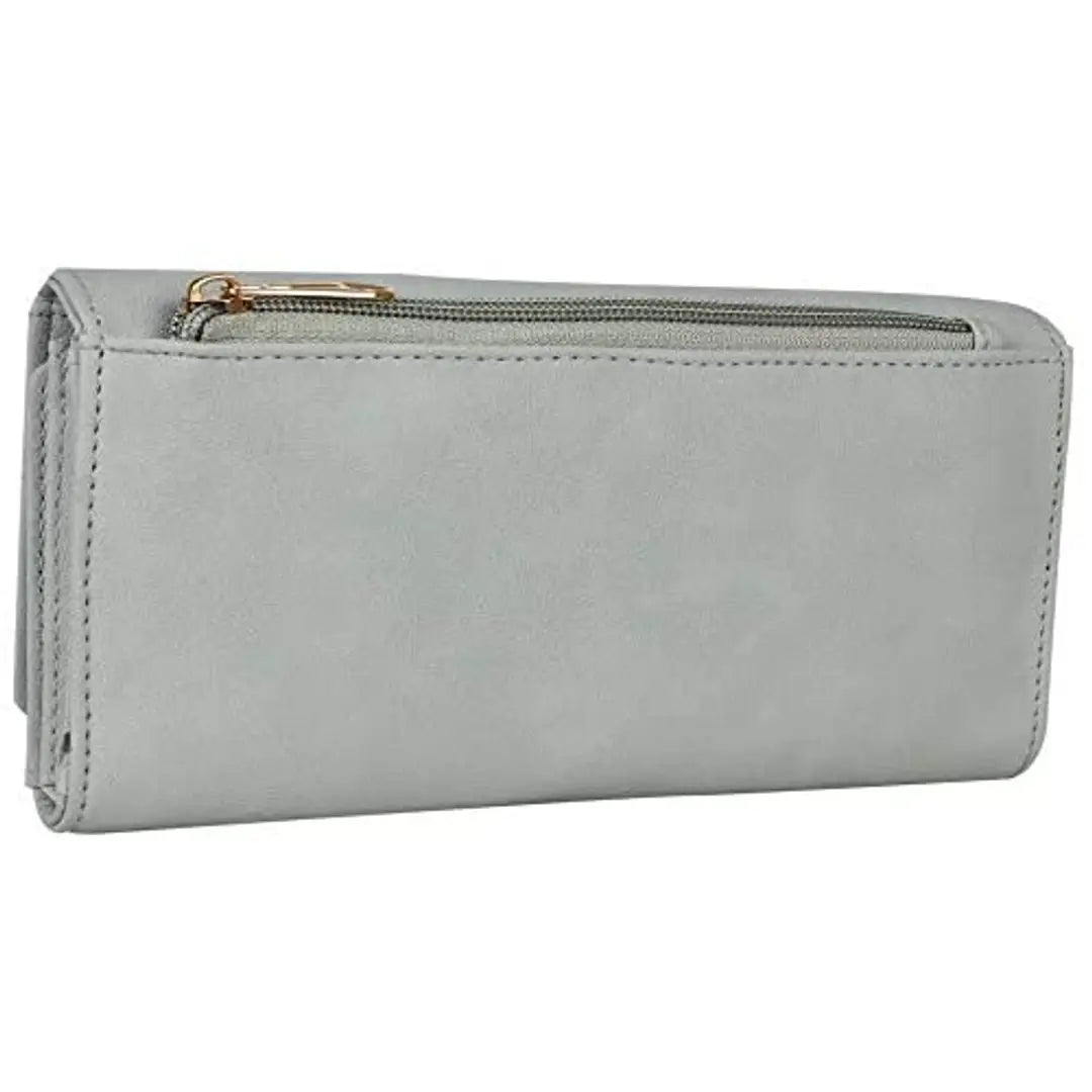 RAAQ Women's Clutches Cum Fancy Wallet (Linens Tan)