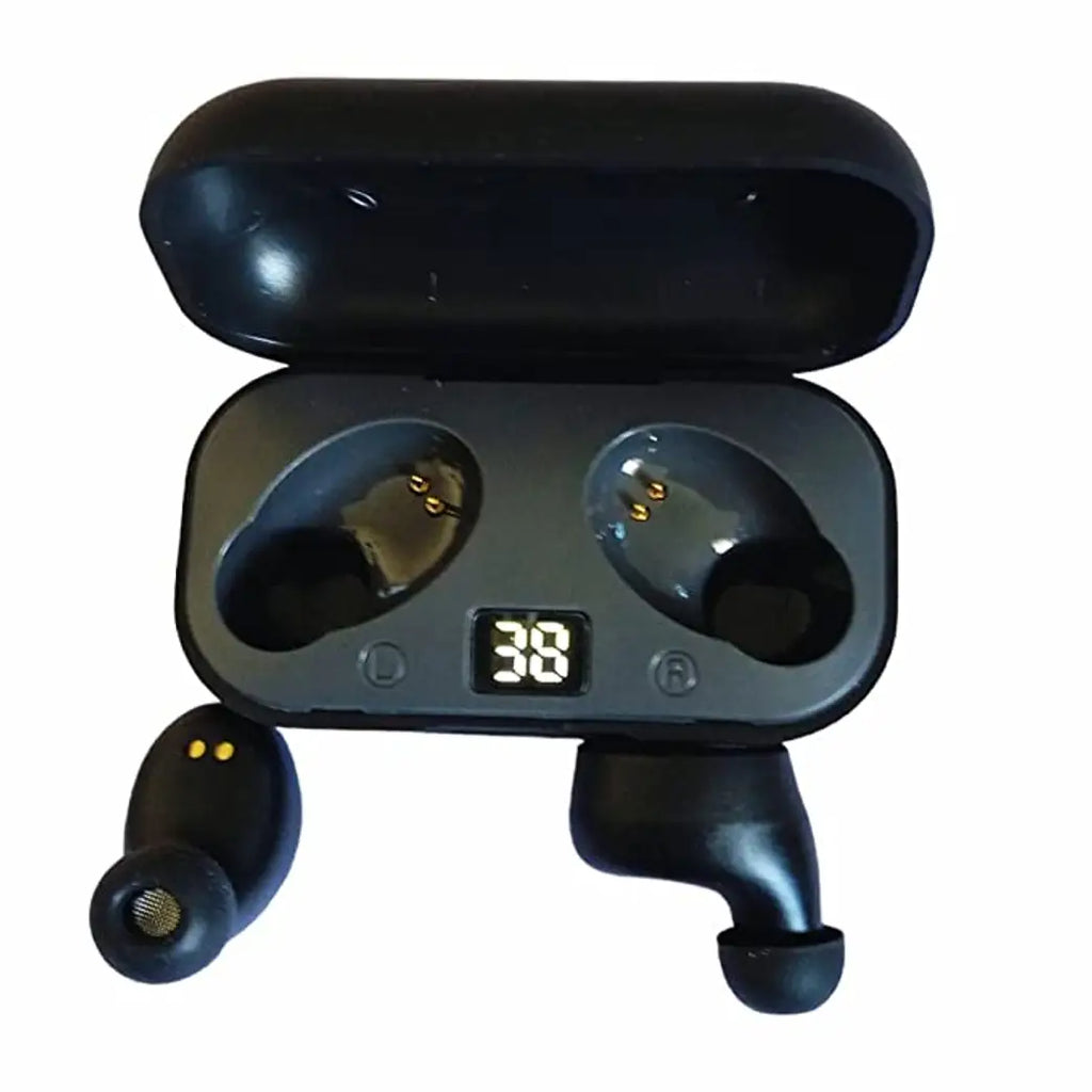 Stylish Black In-ear Bluetooth Wireless Headphones With Microphone