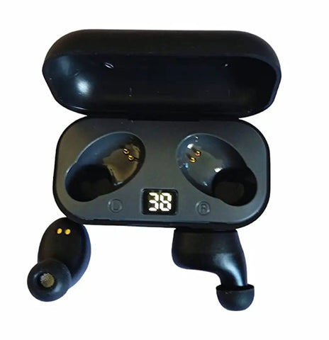 Stylish Black In-ear Bluetooth Wireless Headphones With Microphone