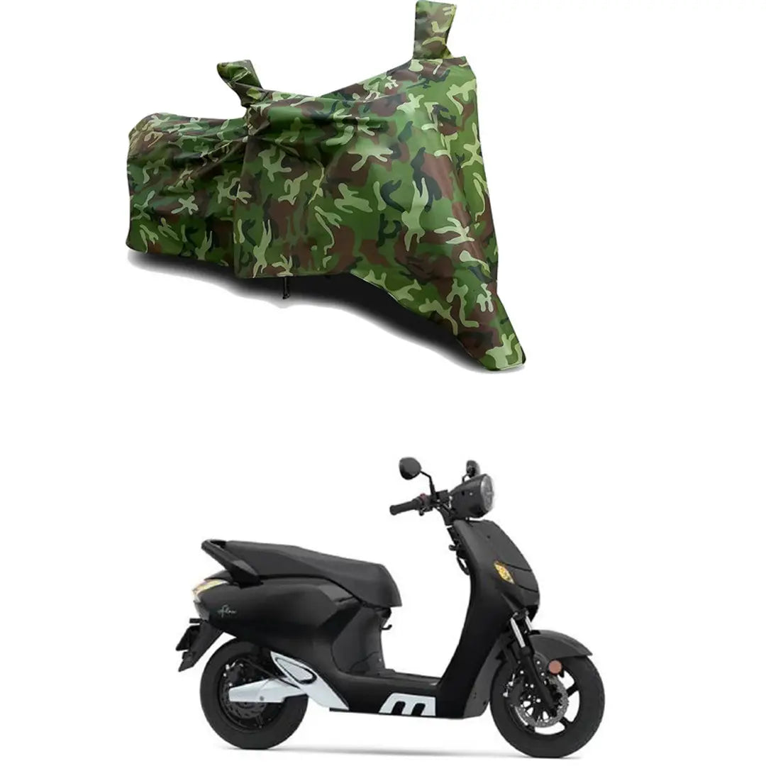 GLAMND-100% Dustproof Bike Scooty Two Wheeler Body Cover Compatible For 22Kymco iFlow STD Water Resistance  Waterproof UV Protection Indor Outdor Parking With All Varients[Militry GMJ]