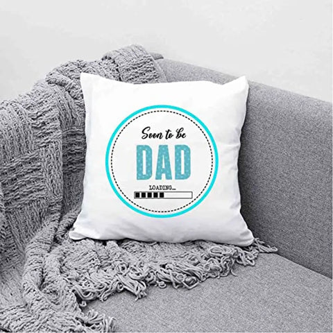 Designer Unicorn Printed Couple Cushion Cover with Filler, Mommy Daddy est 2022 12X12 inches Set of 2