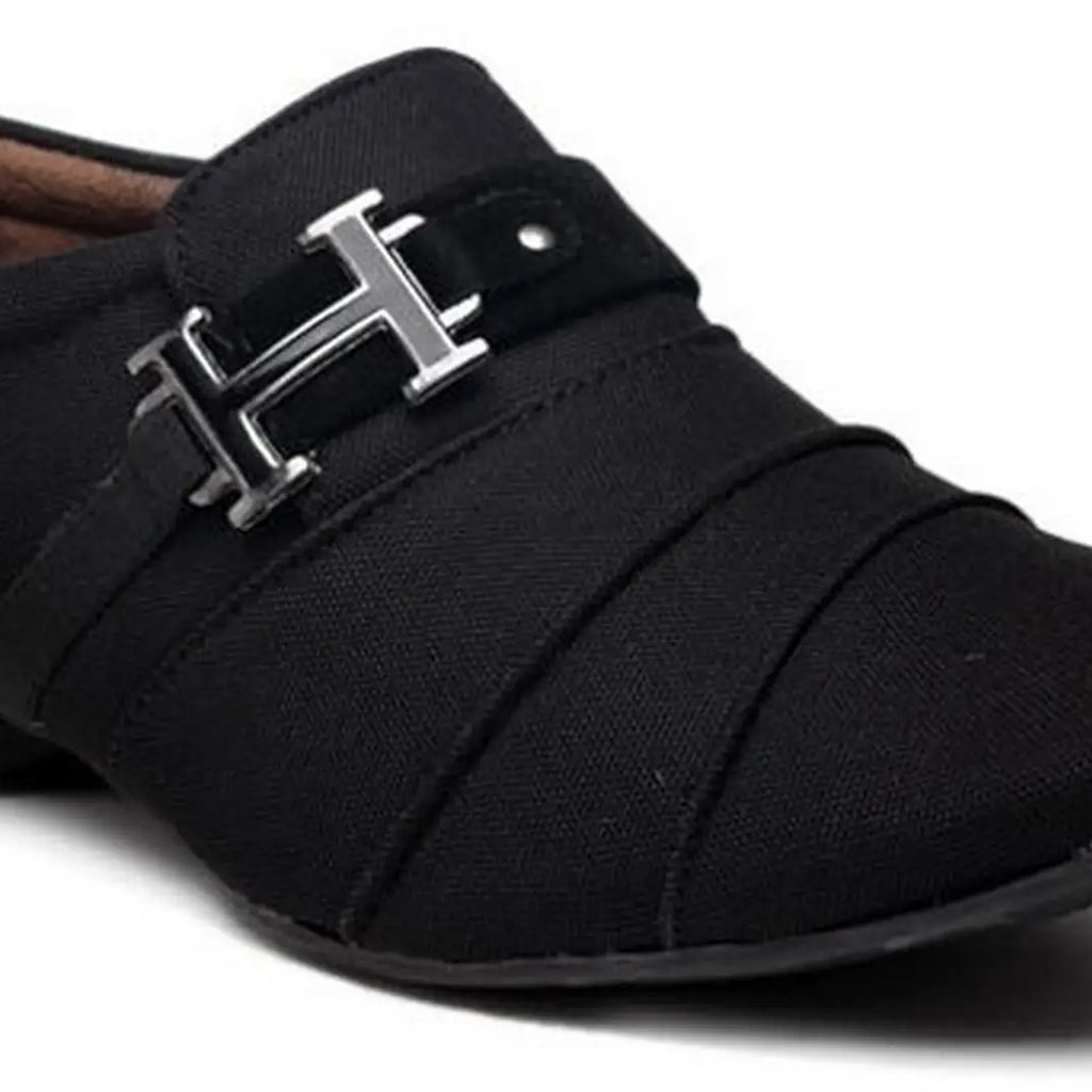 Black Canvas Casual Shoe