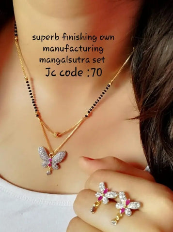 Beautiful Designer AD Alloy Mangalsutra  Set
