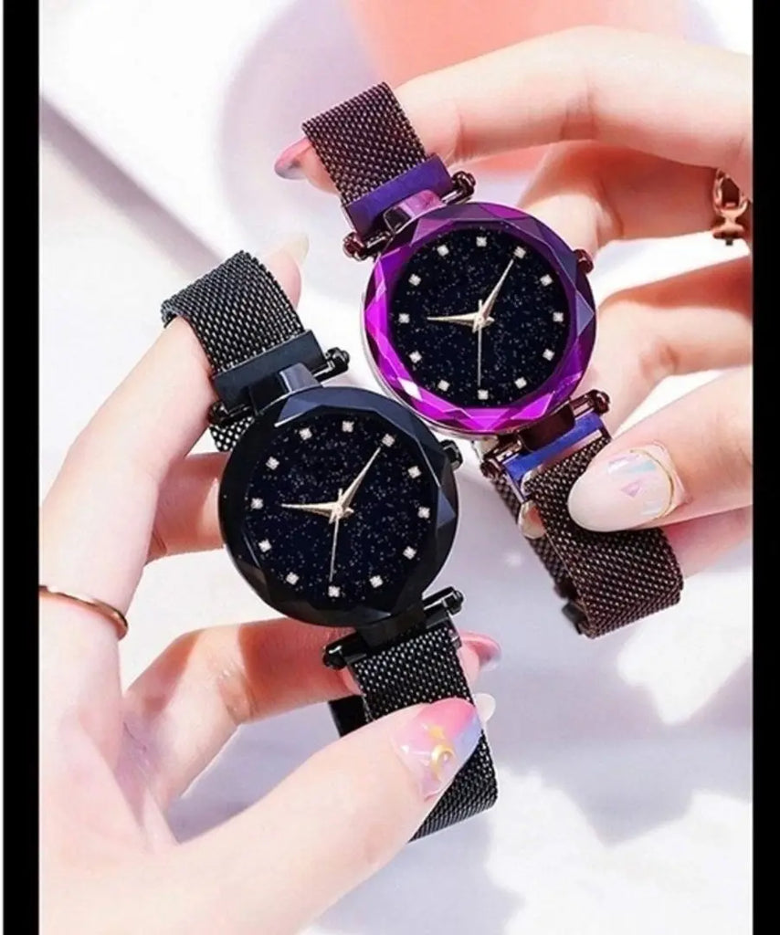 Beautiful and Stylish Magnetic Strap Analog for Women's (Pack of 2)