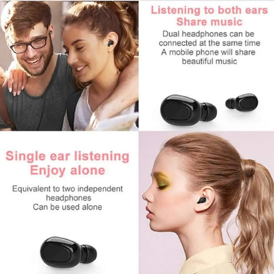 Stylish Black Bluetooth 5.0 Wireless Headphone