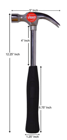 Visko 704  3/4 lb Claw Hammer Steel Shaft