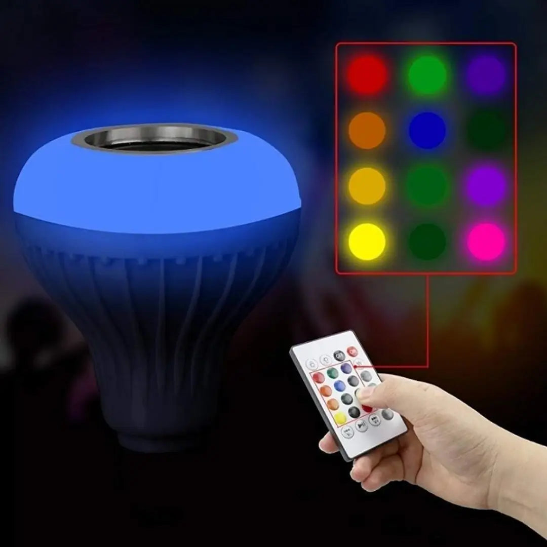 LED Music Bulb with Bluetooth Speaker