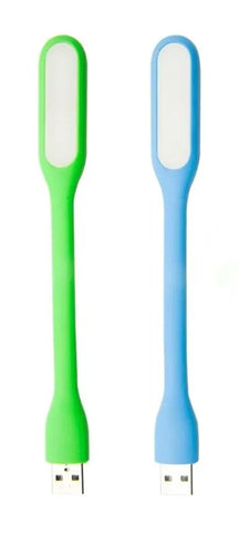 Mini USB LED Light Lamp, USB Light for Laptop Computer Keyboard, Flexible Gooseneck Reading Light, USB Powered LED Light, Portable USB Laptop Light (Colours May Vary) (set of 2)