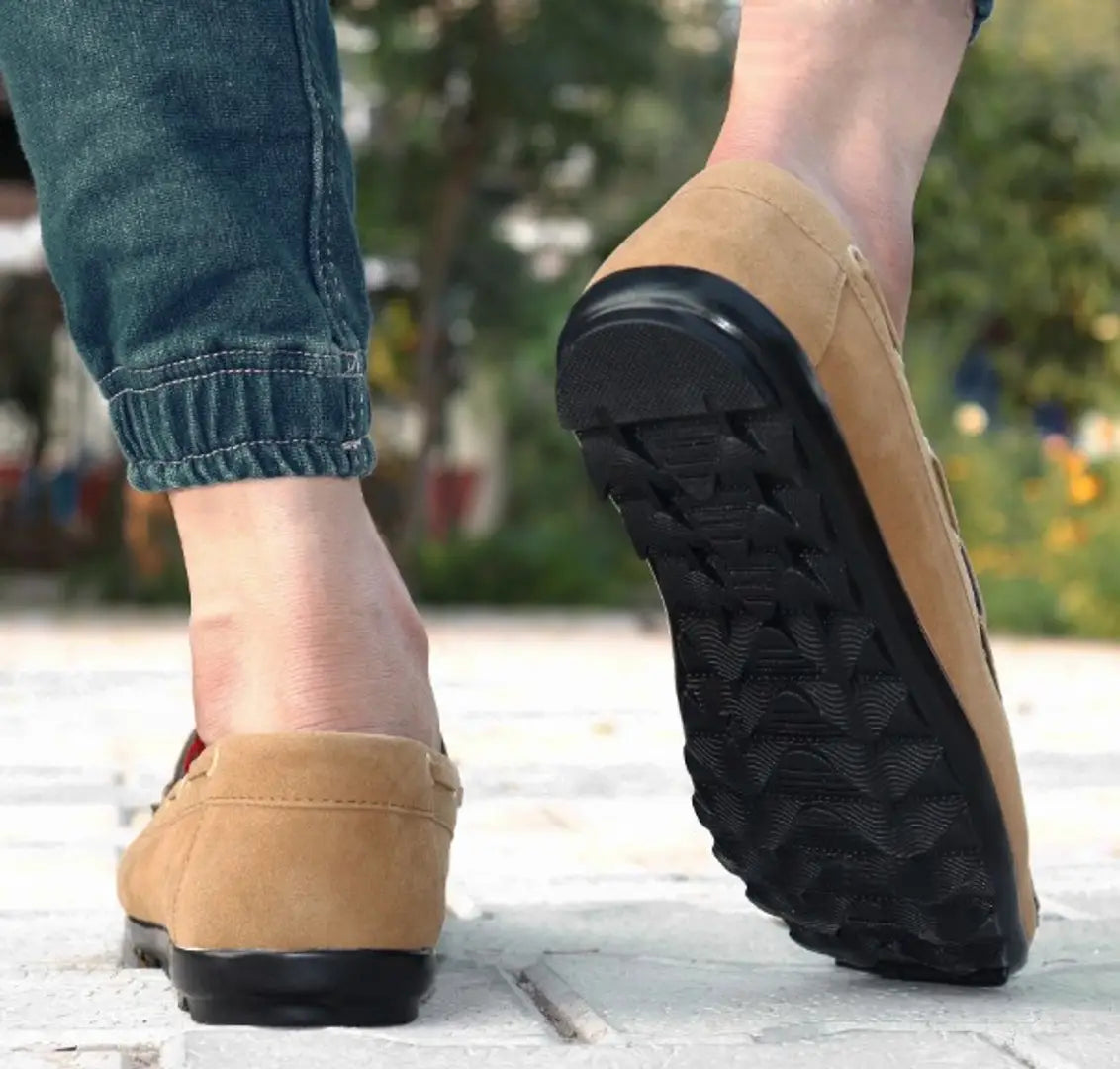 Stylish Trendy Suede Loafers Shoe For Man