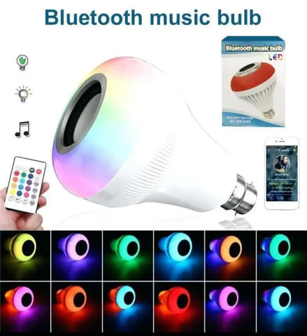 Color Changing Led Bulb With Remote, Inbuilt, Bluetooth Speaker