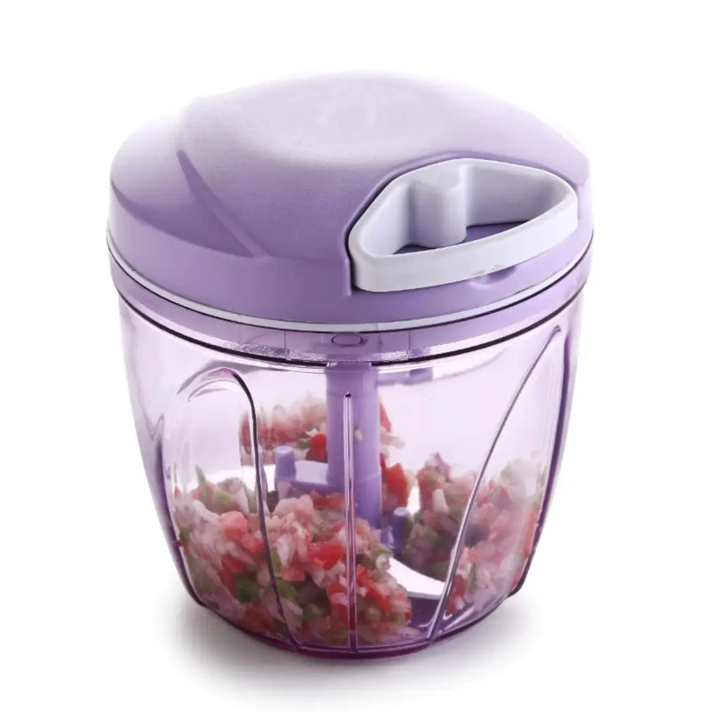 INFO TECH XL Jumbo Vegetable Chopper; Cutter for Kitchen; 5 SS Blades + Whisker Blade (900 ML Multi Color)