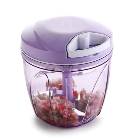 INFO TECH XL Jumbo Vegetable Chopper; Cutter for Kitchen; 5 SS Blades + Whisker Blade (900 ML Multi Color)