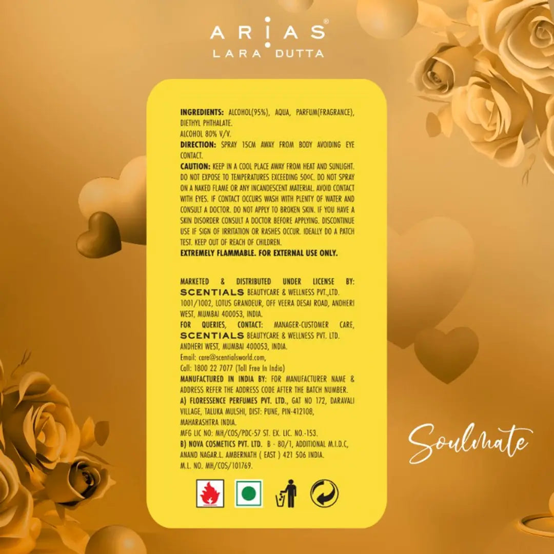 Arias by Lara Dutta Eau de Parfum 50 ml Soulmate