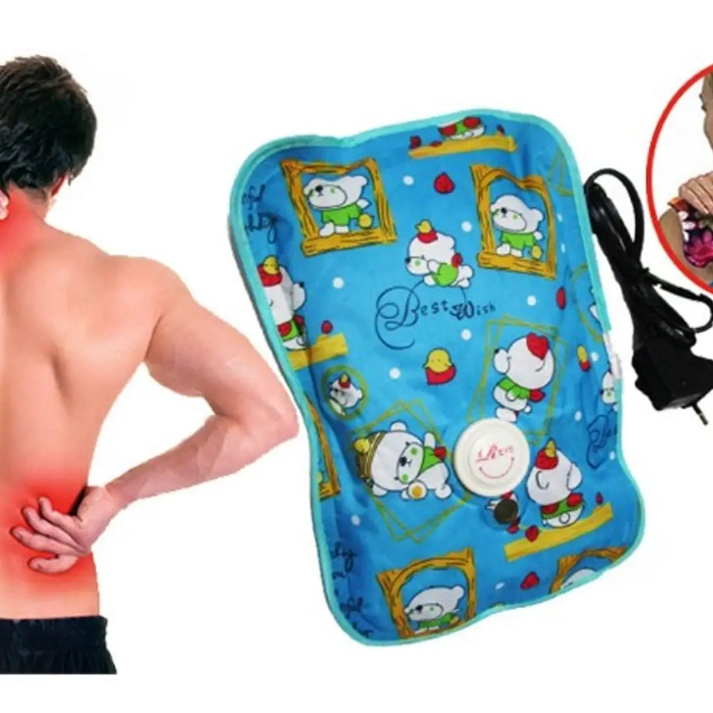 Electric Pain Relief Hot Water Bag Heating Pad   - Random Prints