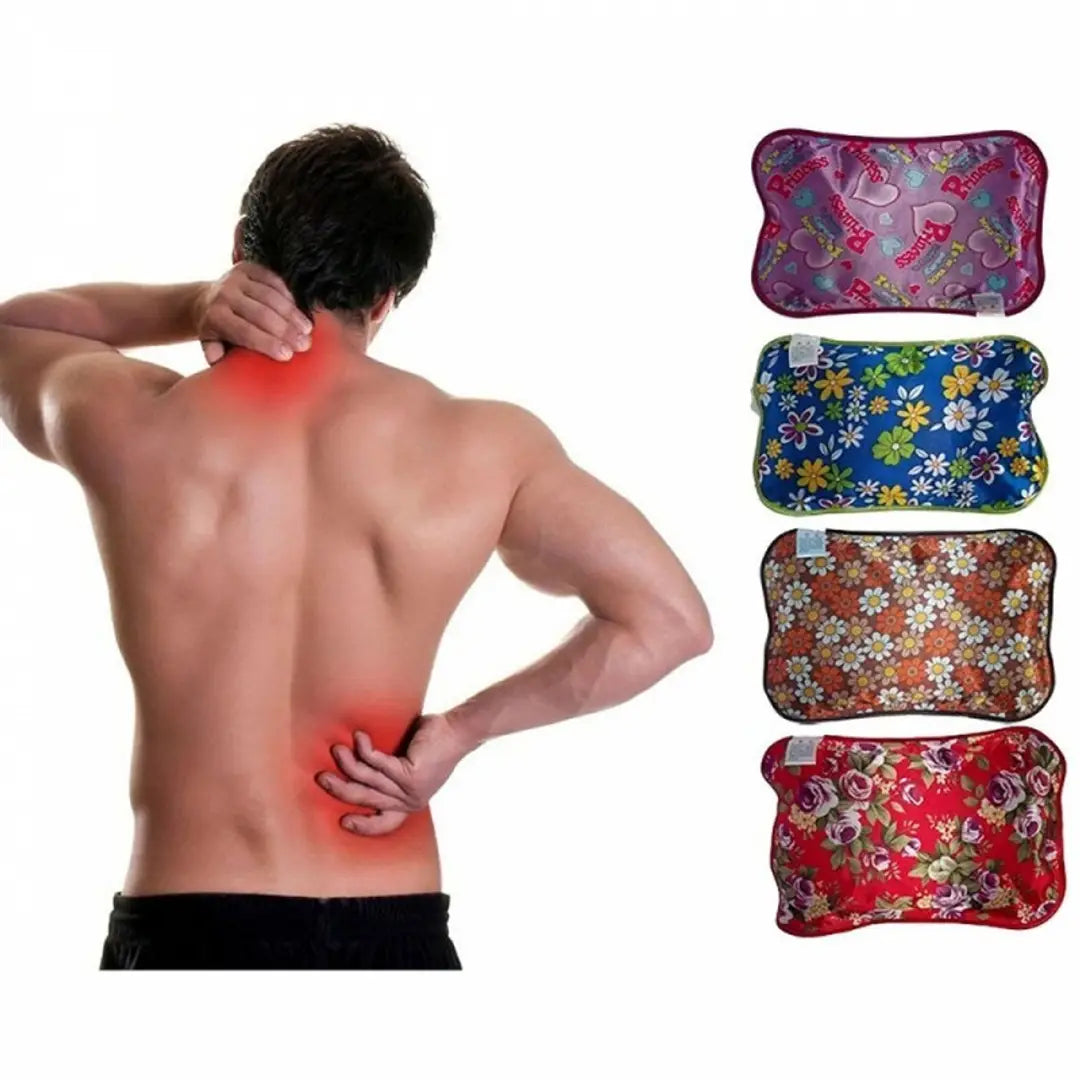 Electric Pain Relief Hot Water Bag Heating Pad   - Random Prints
