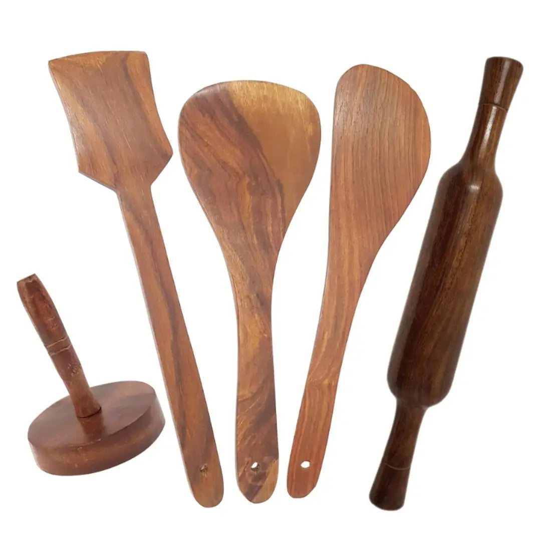 Wooden Kitchen Tools Set