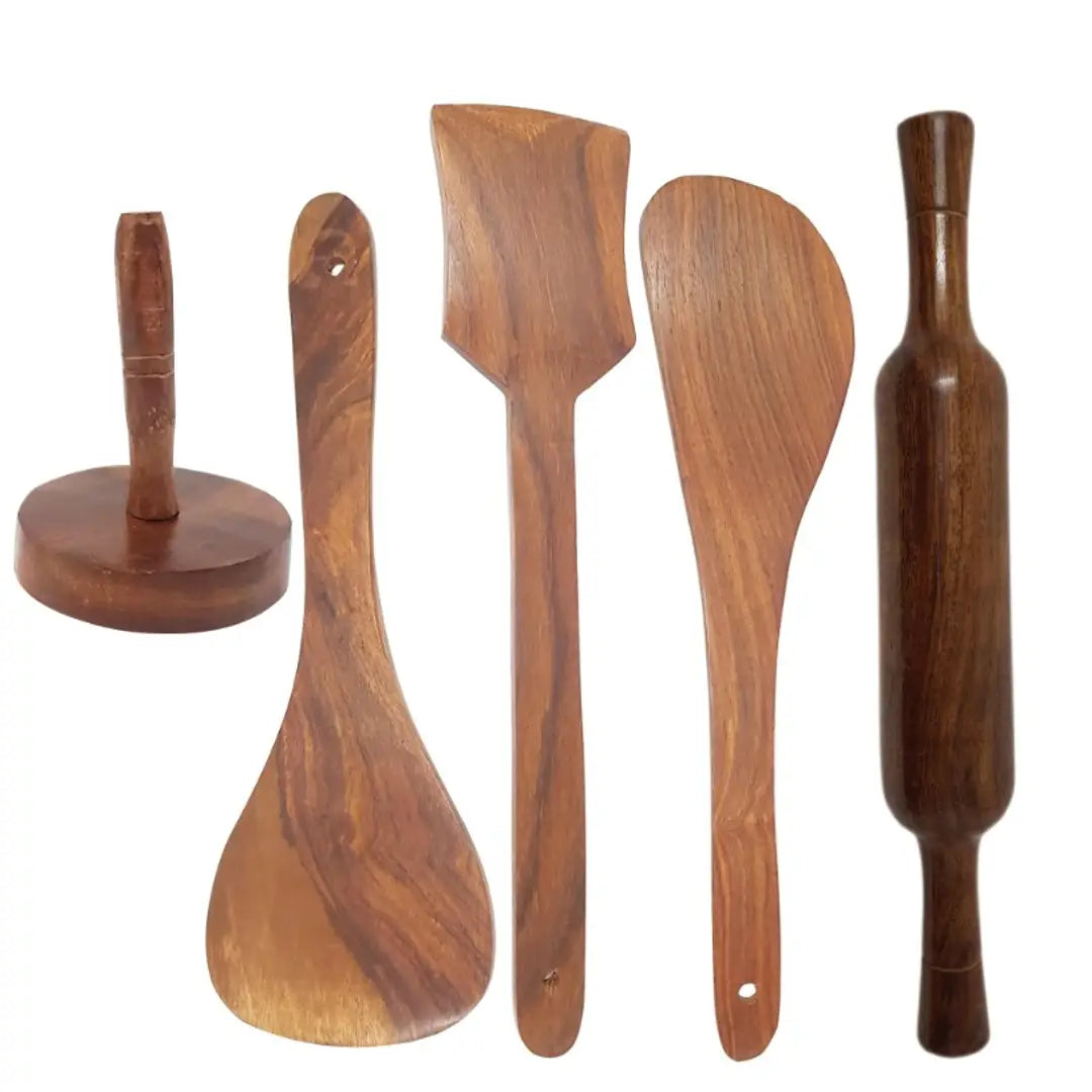 Wooden Kitchen Tools Set