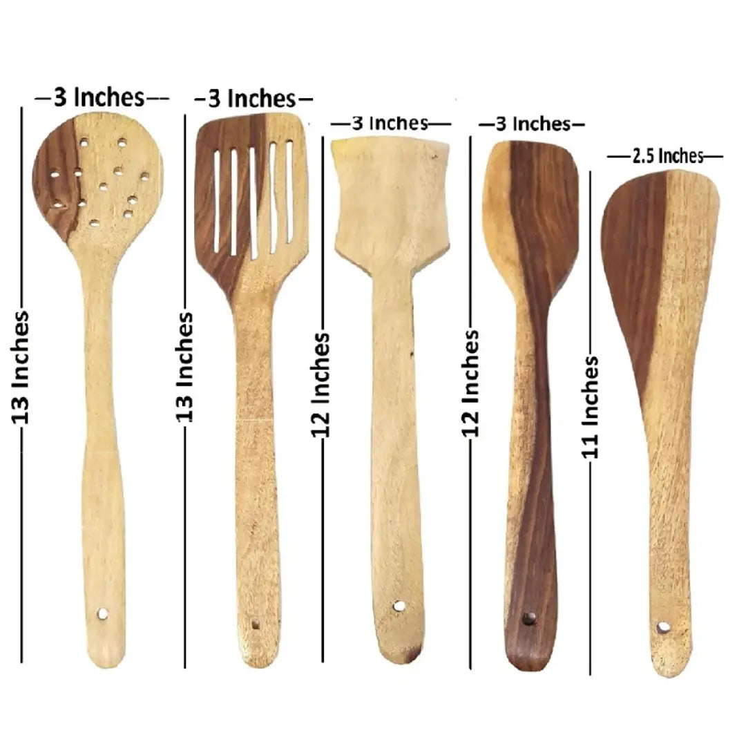 Wooden Spoon Set Of 5