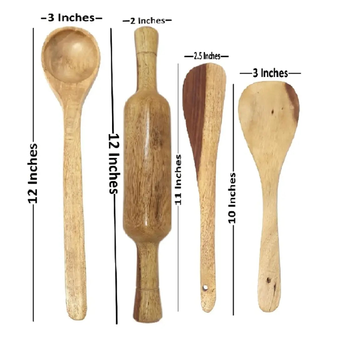 Wooden Kitchen Tool Set