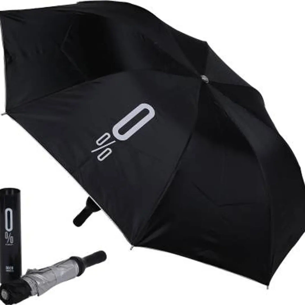 Windproof Double Layer Umbrella with Bottle Cover Umbrella for UV Protection  Rain Umbrella for Men  Women Umbrella  (Black)