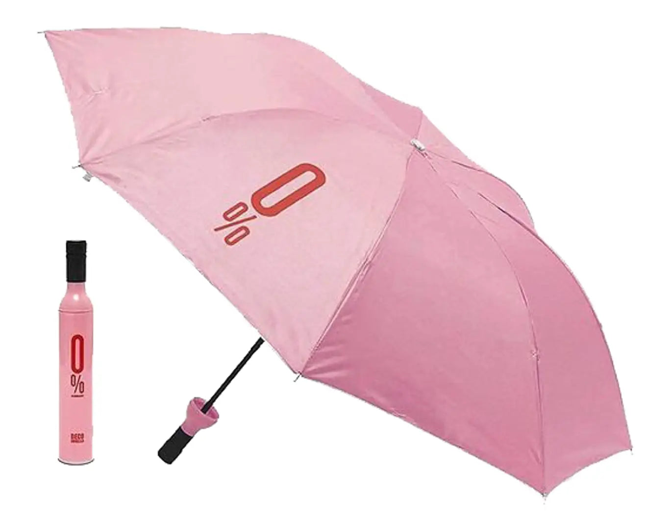 Windproof Double Layer Umbrella with Bottle Cover Umbrella for UV Protection  Rain Umbrella for Men  Women Umbrella  (Pink)