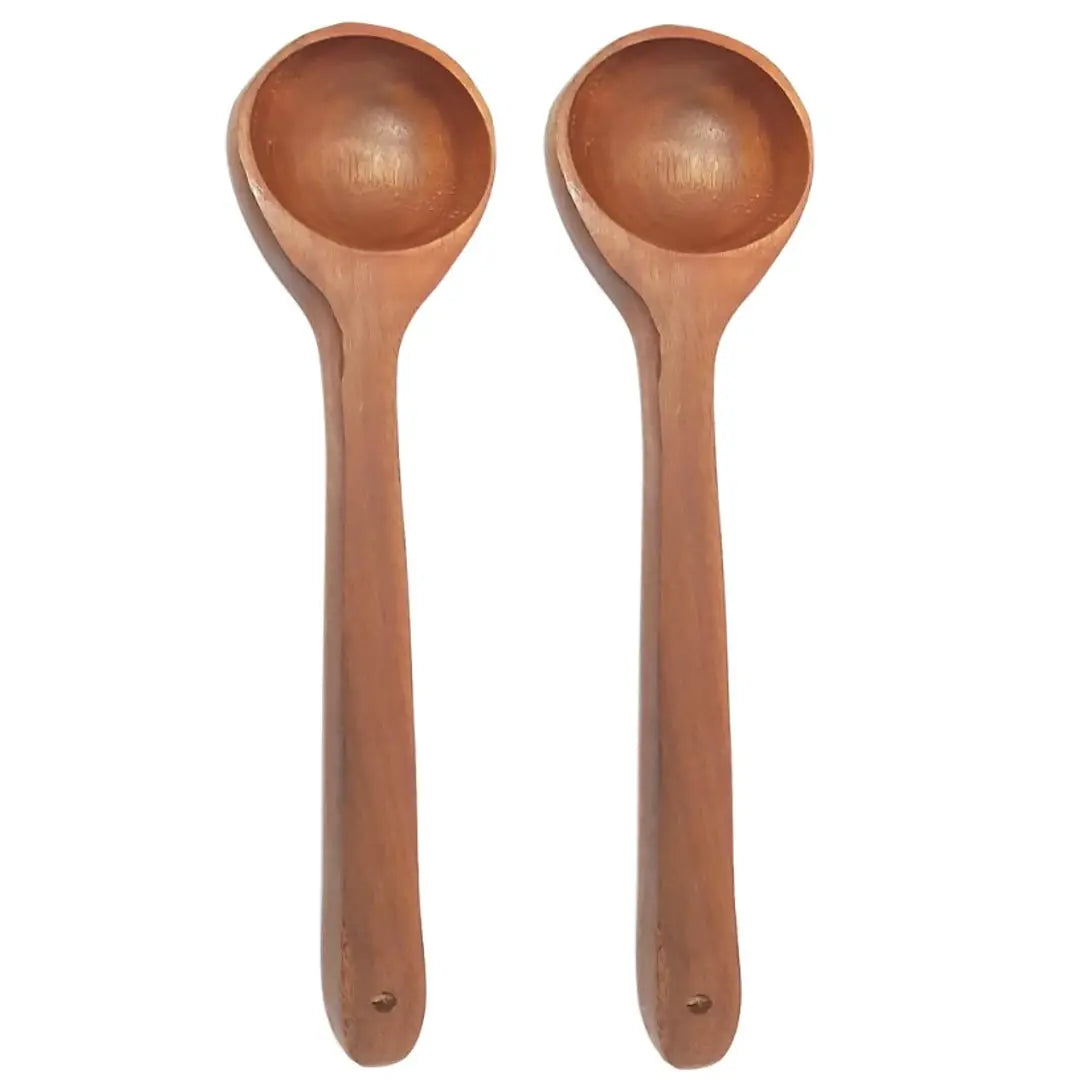 Brown Wooden Spoon Set