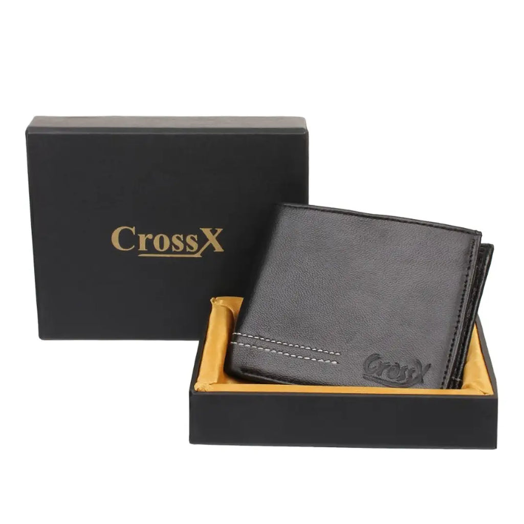 MEN'S BLACK LEATHER WALLET