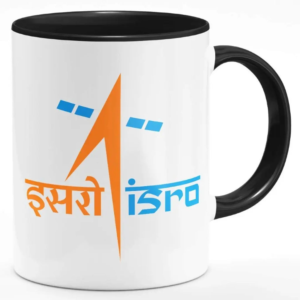 ISRO Printed Inside Black Coffee mug