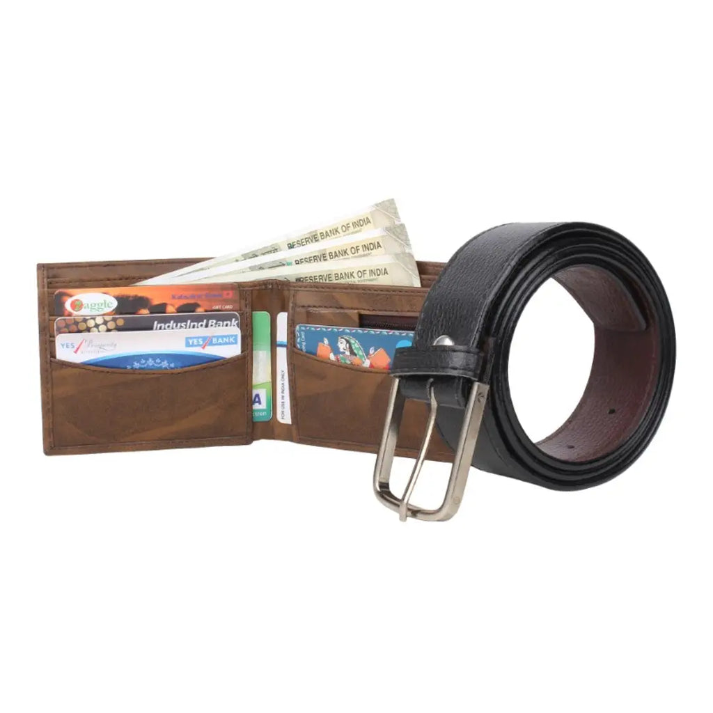 Men's Wallet  Belt Combo