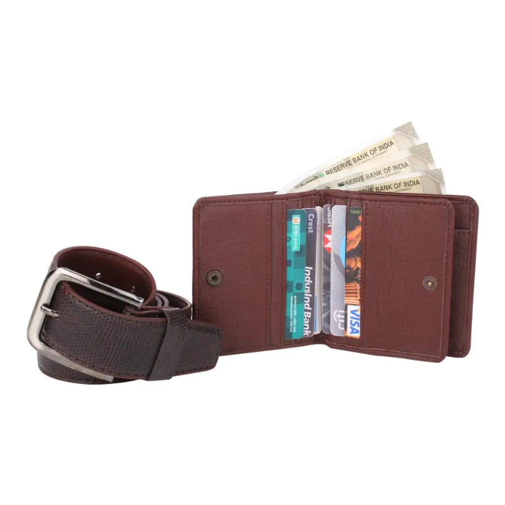 Men's Wallet  Belt Combo