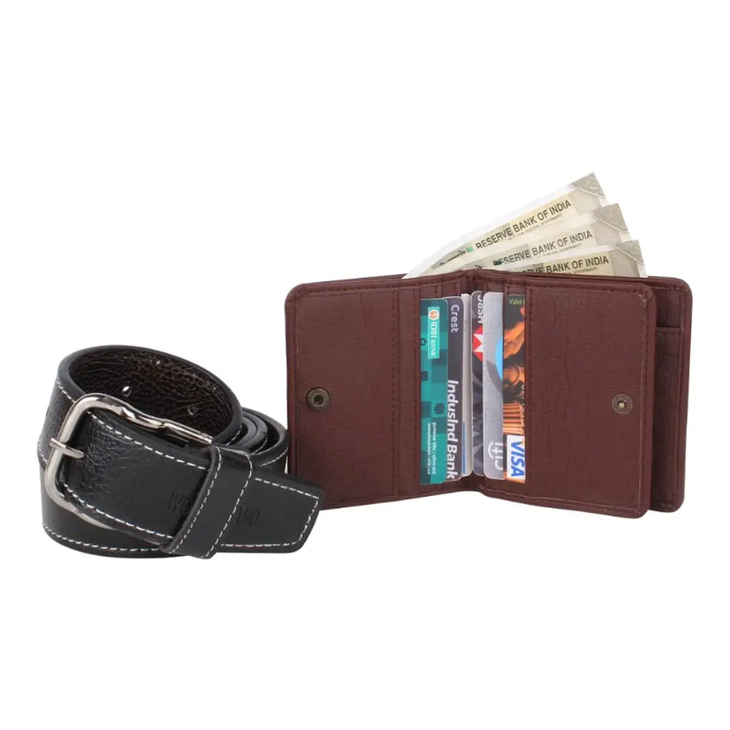 Men's Wallet  Belt Combo