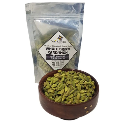 Whole green Cardamom (Chhoti Elaichi) - 50 gm Pack