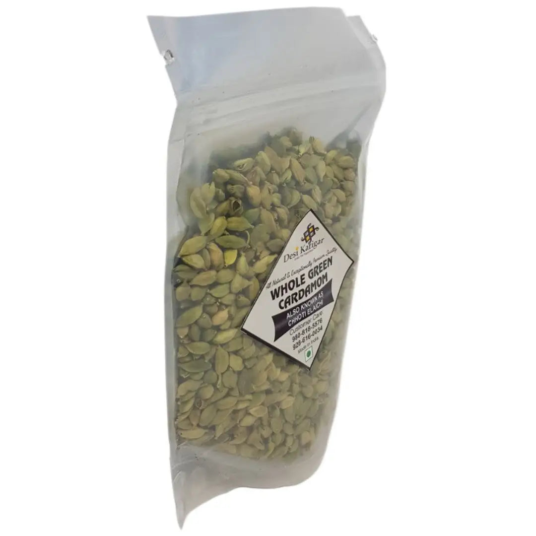 Whole green Cardamom (Chhoti Elaichi) - 200 gm Pack