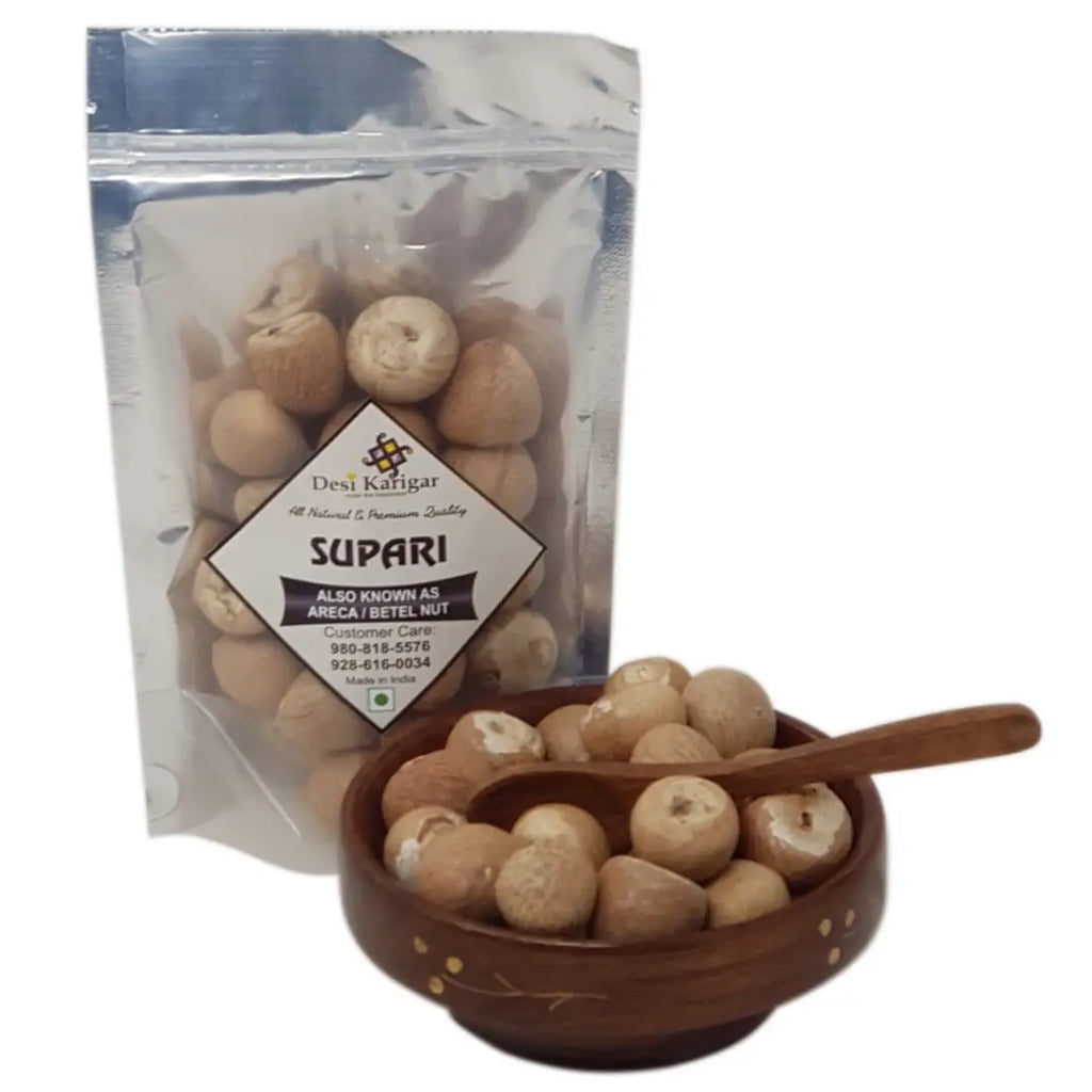Supari Puja - Whole Areca Nut | Betel Nut | Paan Supari (200 GM)