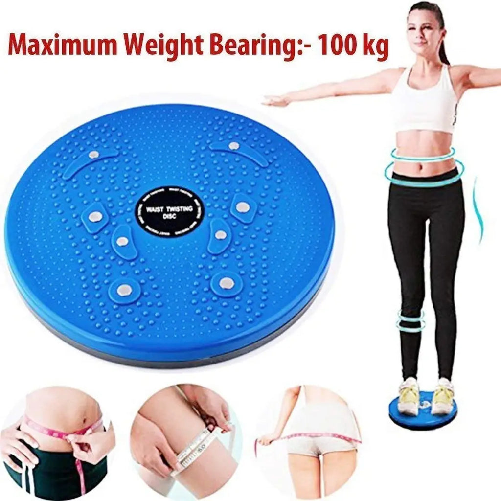 Waist Twister Disc Board Slim Waist and Lose Weight Arms Balance Exercise Figure Trimmer with Pull Rope (Multicolour)
