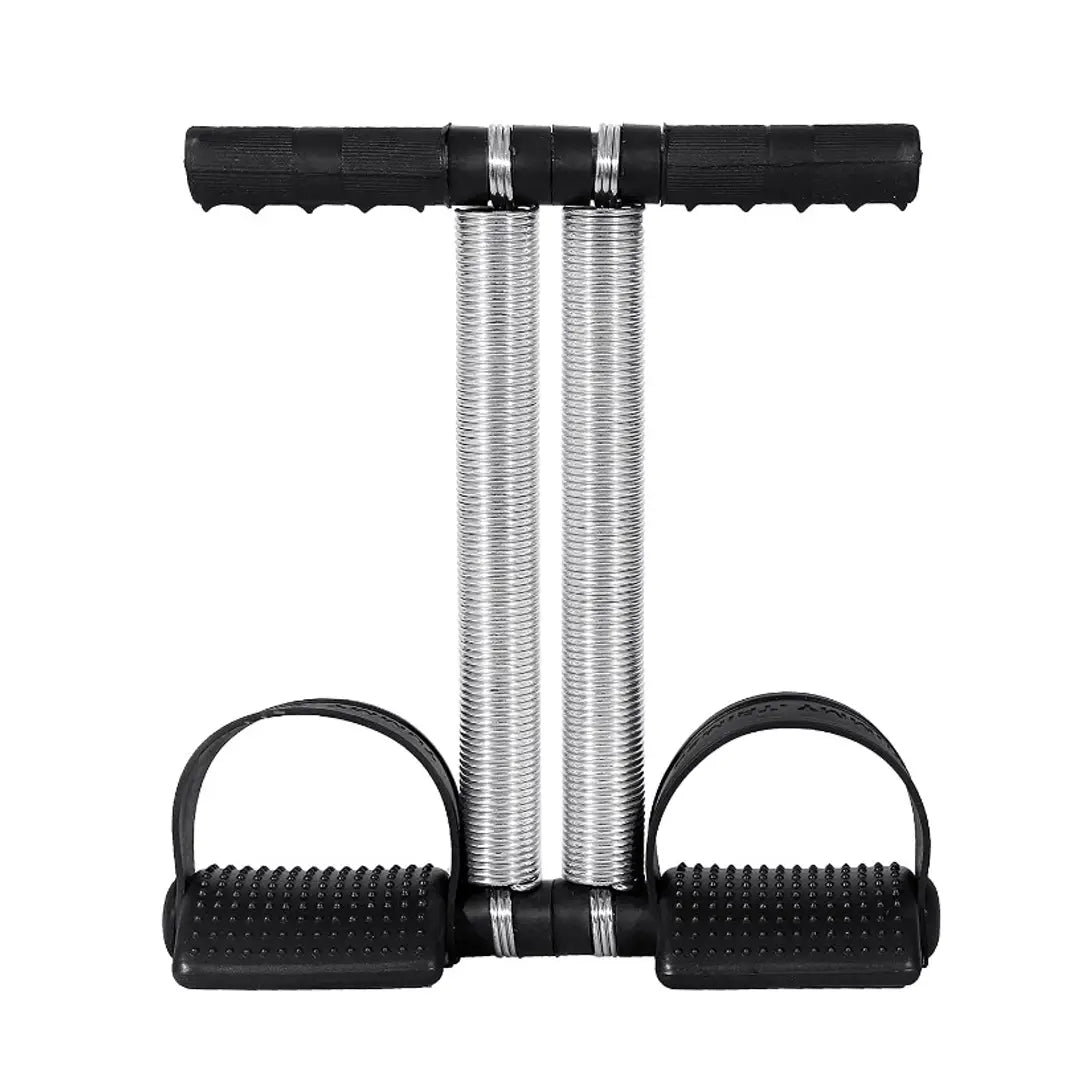 double Tummy Trimmer and 8 Shape Resistance Band -Toning Abs Exercise Fat Buster Weight Loss Fitness Home Gym Workout Equipment