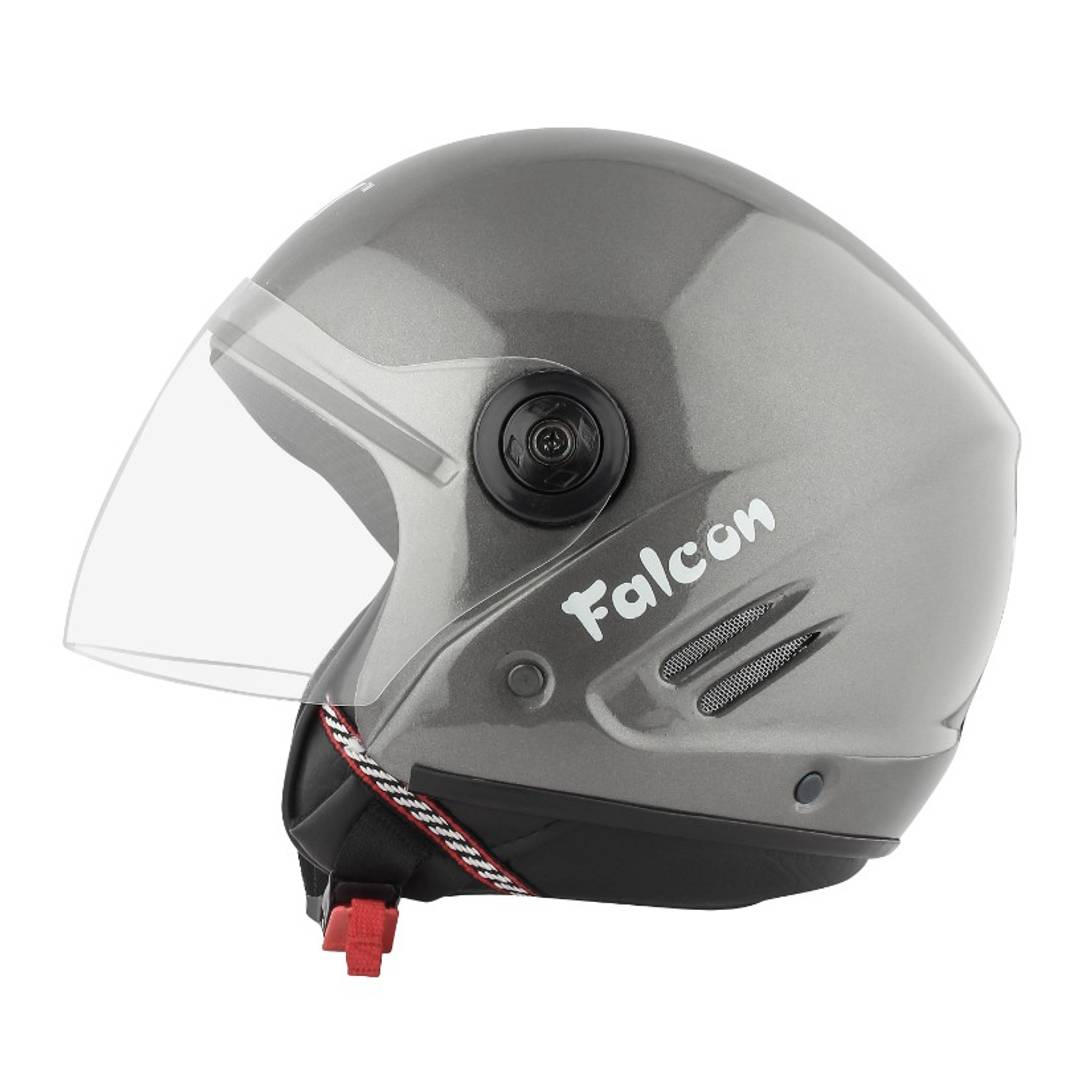 Half Face Helmet With Plain Visor Bike Riding Helmets For Men and Women Bike and Scooty Riding Motorbike