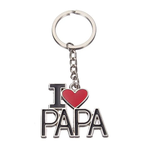 I LOVE YOU PAPA KEY CHAIN KEY RING FOR BIKE CAR CYCLE HOME KEY