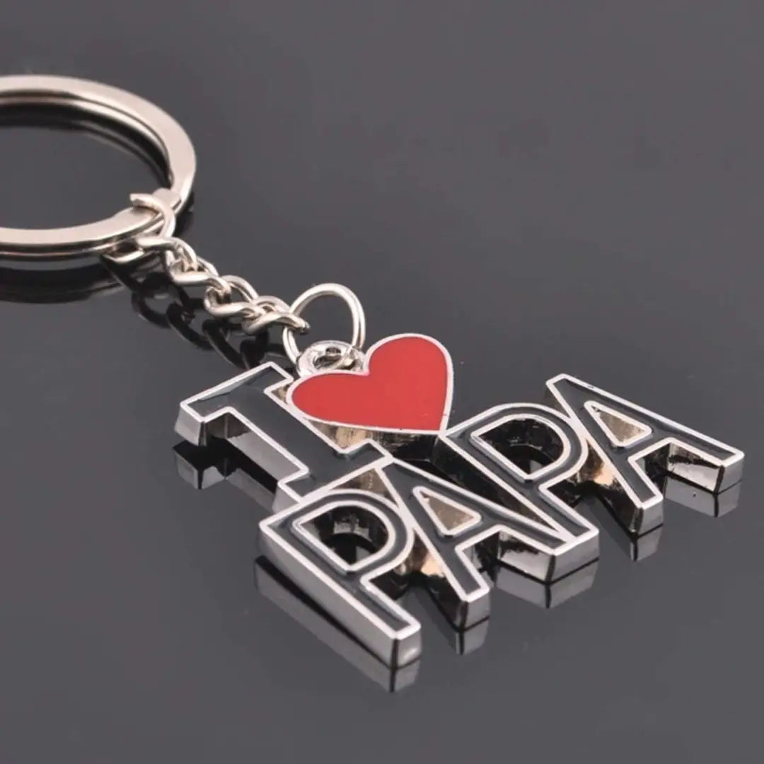 I LOVE YOU PAPA KEY CHAIN KEY RING FOR BIKE CAR CYCLE HOME KEY