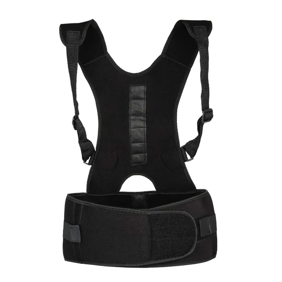 Quefit Premium Magnetic Back Brace Posture Corrector Therapy Shoulder Belt for Lower and Upper Back Pain Relief with Magnetic Plates at back Back Support Man and Woman
